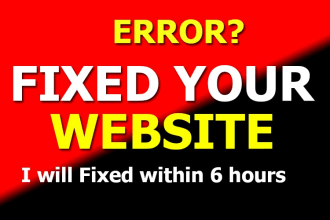 fix wordpress website issue and any others