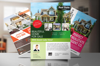 design professional real estate flyer, postcard ,door hanger