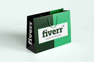 design premium shopping bag, tote bag, gift bag design
