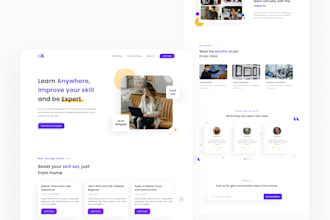 do responsive ui ux design for landing page for your website