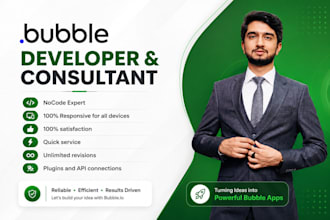 turn your idea into mvp, saas, bubbleio