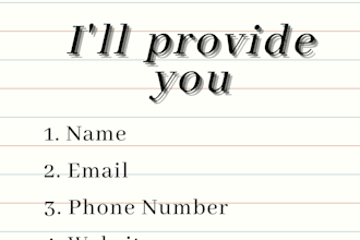 collect b2b lead generation for you