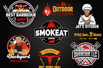 design attractive BBQ logo