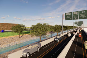 design exterior landscape rendering modeling