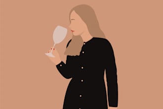 draw minimalist vector portrait from your photo