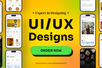 do mobile app ui ux design mockup in figma or make mobile app design prototype