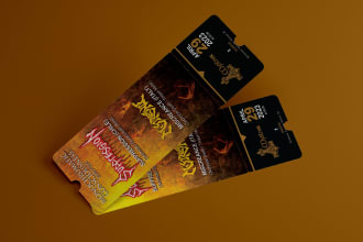 design musical banner or poster and tickets etc