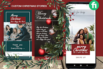 design custom catchy instagram post and story