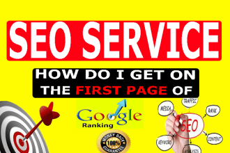 complete monthly SEO service with high quality backlinks for google top ranking