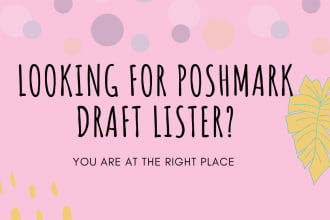 do draft listing on your poshmark closet