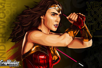 draw a cartoon vector portrait of you from photo