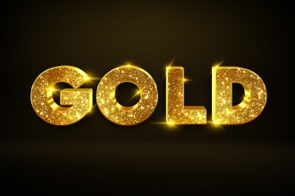 design luxury gold 3d logo
