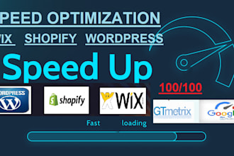 speed up wix website and speed optimization of shopify