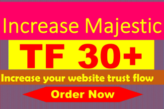 increase your majestic seo tf cf 30plus guaranteed ranking