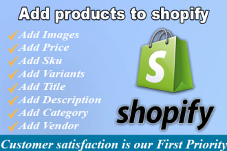 add products to shopify store