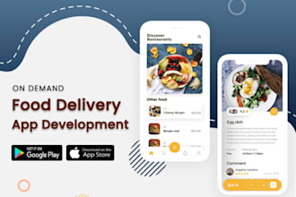 design and develop food delivery app ,grocery delivery app