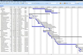create a gantt chart and project plan with microsoft project