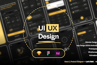 design stunning mobile ui with wireframe and animation