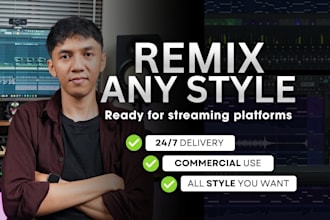 remix in edm, afro house, rnb, techno, disco, dance music