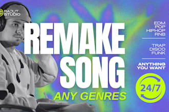 remake beat for karaoke, cover or backing track in any genre