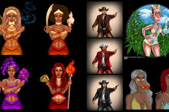 draw nft characters in many different styles