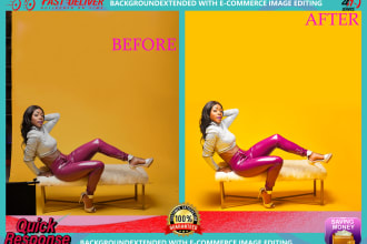 do studio photo extend background clean up any dust spots
