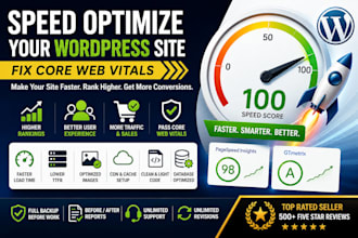 speed optimize your wordpress site and fix core web vitals