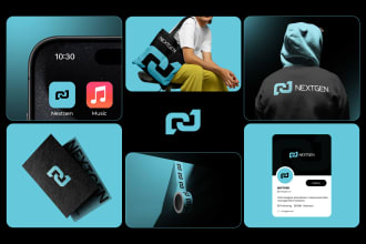 design a modern logo with strategic brand guidelines bundle