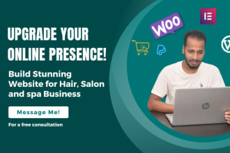 build hair, beauty salon and spa website