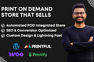 build print on demand store with woocommerce wordpress