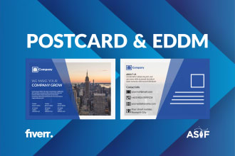 design an amazing postcard and eddm