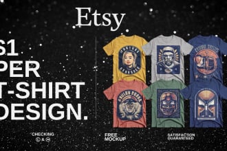 design trendy shirt designs for your etsy