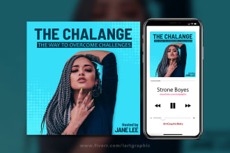 design a professional podcast cover art