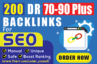 make DR 70 to 90 high quality seo dofollow backlink link building service