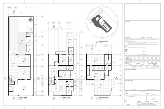 draft real estate floor plans, office, site and house plans