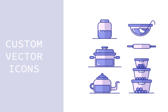 design custom high quality vector icons