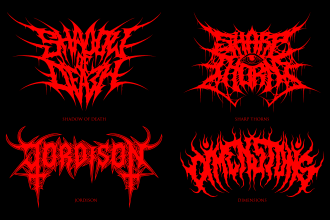 make custom death metal logo for your band