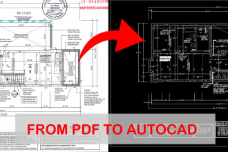 do architectural drawing in autocad or convert pdf to cad