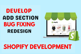 shopify自定义编码，修复bug和重新设计，shopify开发人员吗