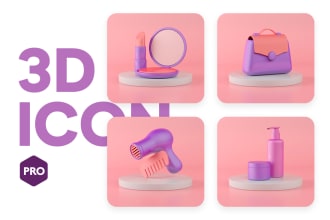 create custom 3d icon illustration for your website and app