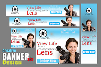 design a unique online and print banner design
