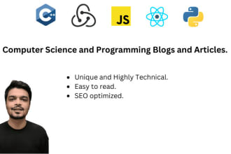 write programming, computer science tech articles and blogs