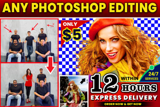 do any photoshop editing, add or remove object from the image