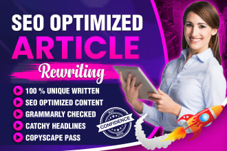 do seo content writing or article rewriting