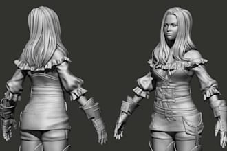 make you a 3d characters for film or game