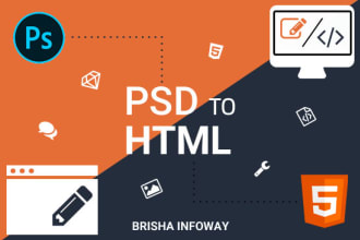 convert psd to html responsive bootstrap