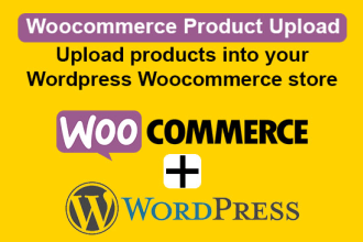 upload products into your wordpress woocommerce website