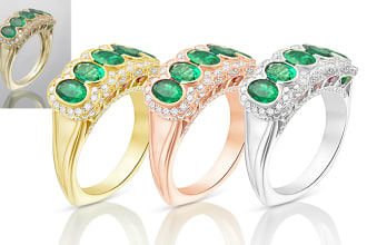 do unique  jewelry photo retouching in photoshop