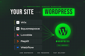 convert clone wix, squarespace, lovable, replit or webflow to wordpress