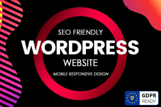 develop or redesign professional wordpress website